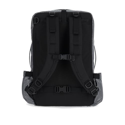 Topo Designs Global Travel Bag 30-40 Liter - Carry-on Compliant Versatile Pack, 3 Carry Options, External Laptop Sleeve (Eco-Friendly, 30L, Apex Black) - color: Apex Black, size: 30L