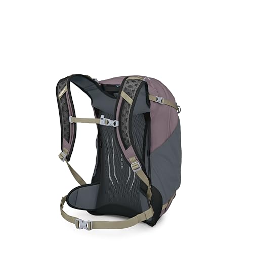 Osprey Hikelite 26L Durable Hiking Backpack - Travel Daypack with Rain Cover for Men and Women, Graphite Purple - color: Graphite Purple, style: 26l