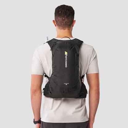 N NEVO RHINO 17L Hydration Backpack with 500ml/17oz Soft Flask for Men & Women, Lightweight Hiking Backpack, Water Backpack for Hiking, Camping, Traveling - color: Black