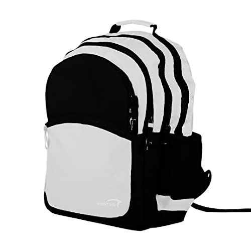 Mintra Sports Backpacks, Lightweight Waterproof Backpack for Hiking, Running, Travel, Unisex Sports Bag with Padded Straps & Back Panels, 3 Compartments, 2 Side Pockets, Glacier Gray, Essential II - color: Glacier Grey, size: Essential II