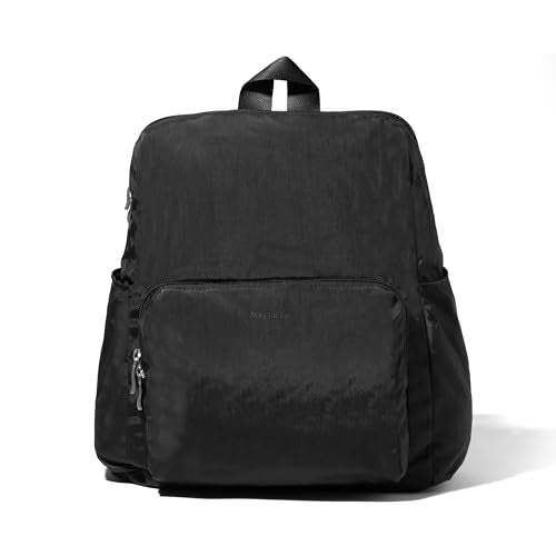 Baggallini Women's Carryall Packable Backpack, Black - color: Black