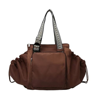 Multifunctional Travel Organizer Bag for Ladies - Doubles as a Stylish Backpack, Crossbody and Shoulder Bag, Boasts Great Storage Capacity (Dark Brown) - color: Dark Brown