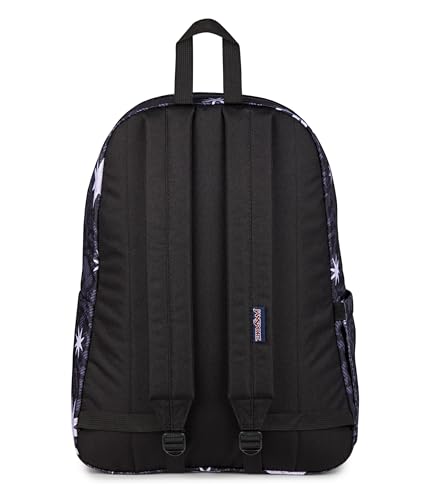 JanSport SuperBreak Plus Backpack with Padded 15-inch Laptop Sleeve and Integrated Bottle Pocket - Spacious and Durable Daypack for Work and Travel, Castle Tapesty Black/Charcoal/Silver - color: Castle Tapesty Black/Charcoal/Silver