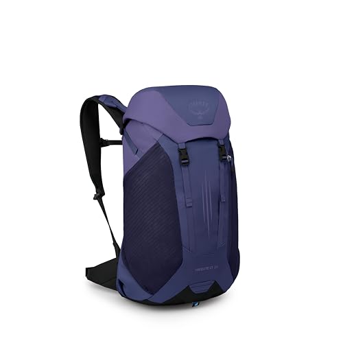 Osprey Hikelite LT 30L Hiking Backpack - Lightweight Travel Daypack with Rain Cover for Men and Women, Botswana Purple - color: Botswana Purple, style: 30l