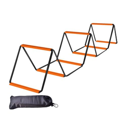 Agility Ladder Soccer Speed Ladder Multifunction Flexible Agility Training Equipment Football Footwork Ladder for Home Gym - size: 8 Grids With Bag