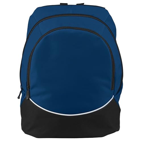 Augusta Sportswear Large Tri-Color Backpack, One Size, Navy/Black/White - color: Navy/Black/White