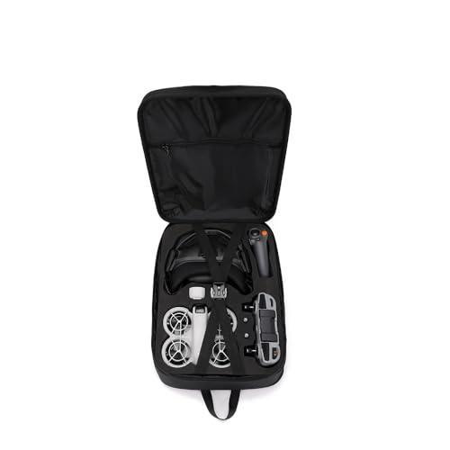 Neo GOGGLES N3 Carrying Case, Travel Backpack Storage Shoulder Bag for DJI Neo GOGGLES N3 and Accessories Portable Organizer EVA Protective Cover Shell, 37 * 27 * 12.5cm