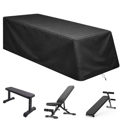 Weight Bench Cover Waterproof Heavy Duty Exercise Workout Bench Cover, Home Gym All-Weather Protective Covers Fit for Sit-up Board Flat Lifting Benches and Fitness Equipment - size: 44'' L x 50'' W x 21'' H