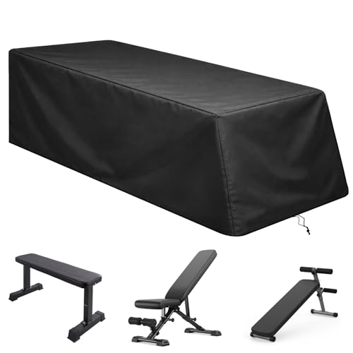 Weight Bench Cover Waterproof Heavy Duty Exercise Workout Bench Cover, Home Gym All-Weather Protective Covers Fit for Sit-up Board Flat Lifting Benches and Fitness Equipment - size: 52'' L x 60'' W x 21'' H