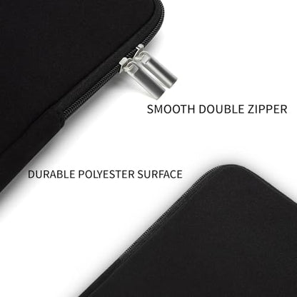 RAINYEAR 14 Inch Laptop Sleeve Case Protective Soft Padded Zipper Cover Carrying Computer Bag Compatible with 14“ Chromebook Computer Notebook for Dell HP ThinkPad Lenovo Acer(Black) - color: Black, size: 14"