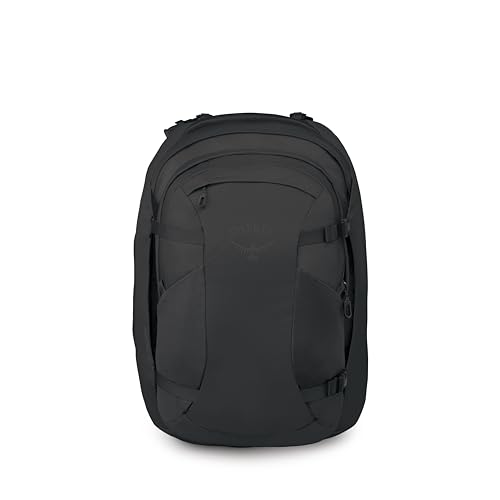 Osprey Farpoint 55L Men's Travel Backpack - Carry On Bag with Personal Item Sized Detachable Daypack, Black - color: Black, style: 55l