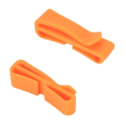 TACNEX Tactical Backpack Strap Clip Webbing Keeper Holder MOLLE Belt Hook Retainer Harness/Sling/Bag/Military Strap Stays - color: Orange, size: 1"