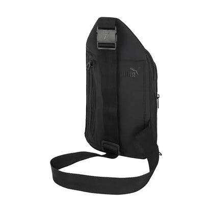 PUMA Women's Doer Sling Backpack with Adjustable Strap, Water Bottle Pocket & Zip Pockets, Black Traditional, One Size - color: Black Traditional