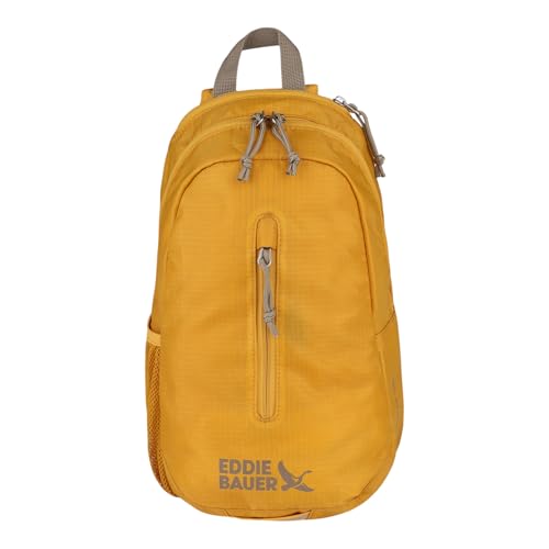 Eddie Bauer Stowaway Packable Sling Bag | Foldable | Travel | Outdoor | Lightweight | Compact | Everyday Carry | Ripstop Nylon | 10L - Field Gold - color: Field Gold