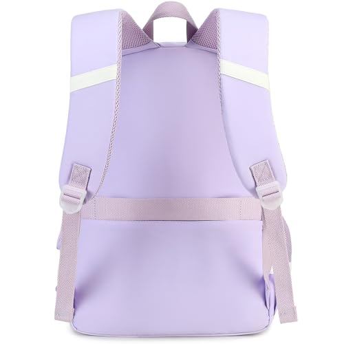 Classic Diamond School Backpack for Girls Laptop Backpack Cute Bookbag Kawaii College Backpack School Backpacks for Teens Girls Student (Purple) - color: Purple