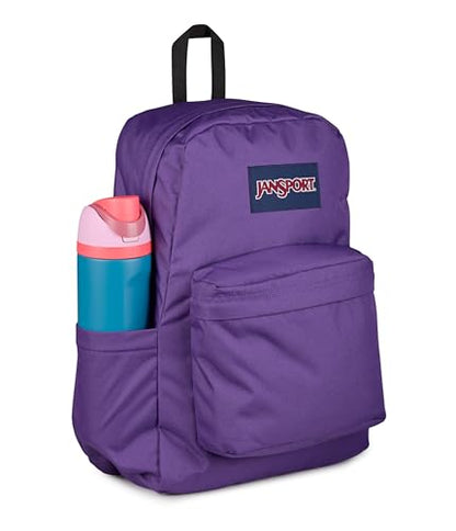 JanSport SuperBreak Plus Backpack with Padded 15-inch Laptop Sleeve and Integrated Bottle Pocket - Spacious and Durable Daypack for Work and Travel, Grape Jelly - color: Grape Jelly