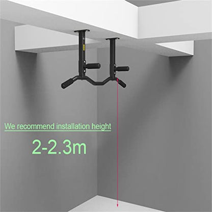 Wall Mounted Pull Up Bar Gym Chin Indoor Roof Horizontal Sport Parallel Workout Exerciser