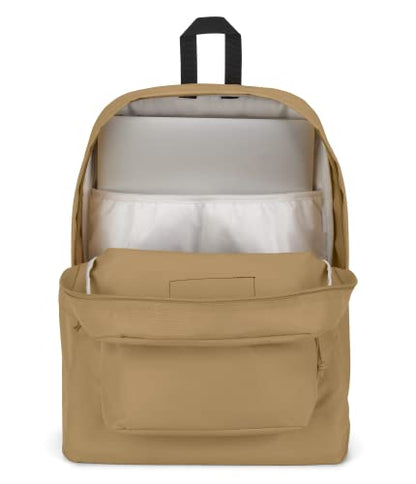 JanSport SuperBreak Plus Backpack with Padded 15-inch Laptop Sleeve and Integrated Bottle Pocket - Spacious and Durable Daypack for Work and Travel - Curry - color: Curry