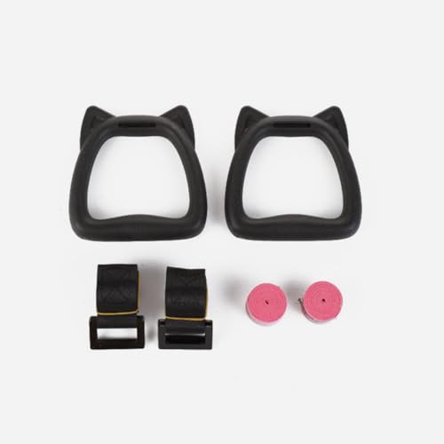 Gymnastic Rings Set with 2m Adjustable Straps, Professional Pull-up Sports Gym Rings for Indoor Training and Workout Fitness Equipment