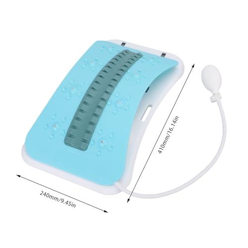 banapoy Back Stretcher for Lower Back Pain Relief, Pneumatic Adjustable Arch Lumbar Support with Manual Air Pump, Back Cracking Device, Ergonomic Spine Decompression Board