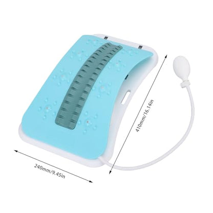 EVGATSAUTO Back Stretcher, Adjustable Arch Lumbar Support with Manual Air Pump for Home Gym Office Ergonomic Spine Board for Back Cracking and Flexibility Enhancement