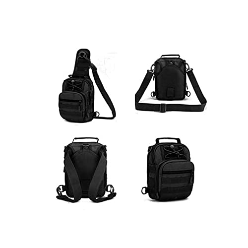 Outdoor Sports Hiking Sling Bag Shoulder Pack Camouflage Tactical Molle Combat Chest Bag - color: Nomad