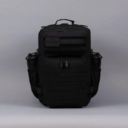 WOLFpak 45L Tactical Gym Backpack (Nightshade Edition) Durable 1000D Waterproof Oxford Material with MOLLE Webbing, Laptop Pocket & Dual Cup Holders, Durable Fitness/Travel/Military Daypack - color: Nightshade Edition