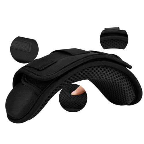 ZINMARK Tactical Shoulder Pad with Ultra-Thick Cushion for Vest Shoulder Straps and Backpacks, Comfort and Breathable (1PCS-Black) - color: Black