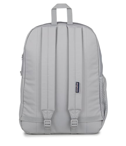 JanSport Cross Town Plus Backpack - Large Main Compartment, Side Water Bottle Pocket, 15-Inch Padded Laptop Sleeve - Grounded Grey - color: Grounded Grey
