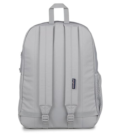 JanSport Cross Town Plus Backpack - Large Main Compartment, Side Water Bottle Pocket, 15-Inch Padded Laptop Sleeve - Grounded Grey - color: Grounded Grey