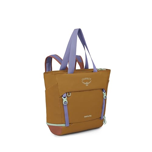 Osprey Daylite Large Tote Weekend Pack - Shoulder or Backpack Carry with Laptop Sleeve & Shoe Compartment, Barley Brown/Multi - color: Barley Brown Multi