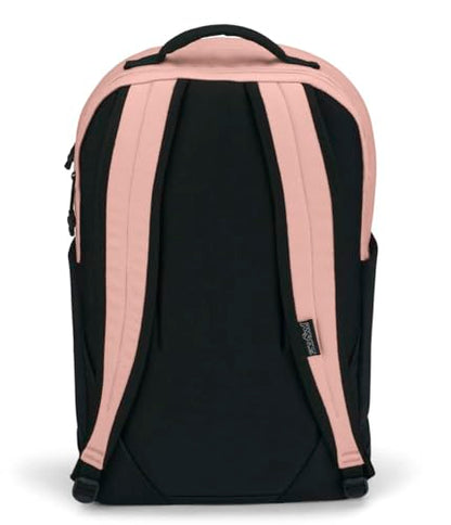 JanSport Inbound Pack – Large Main Compartment, Dual Water Bottle Pockets, and Dedicated 15-Inch Padded Laptop Pocket, Misty Rose - color: Misty Rose