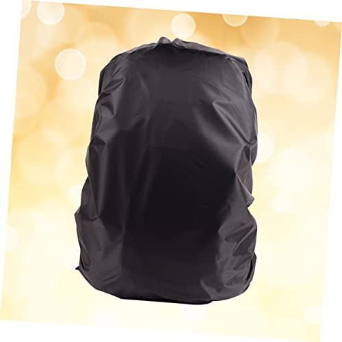 KOMBIUDA Unisex Backpack Rain Cover Portable Raincoat for Outdoor Travel Camping Hiking Seamless Construction Fits Backpacks Black