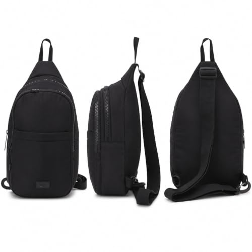 Reebok Unisex Crossbody Bag - Convertible Compact Durable Cross Body Bag for Women and Men - Gym and Travel Essentials, Size One Size, Thea II Black - color: Thea II Black