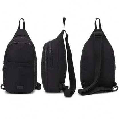 Reebok Unisex Crossbody Bag - Convertible Compact Durable Cross Body Bag for Women and Men - Gym and Travel Essentials, Size One Size, Thea II Black - color: Thea II Black