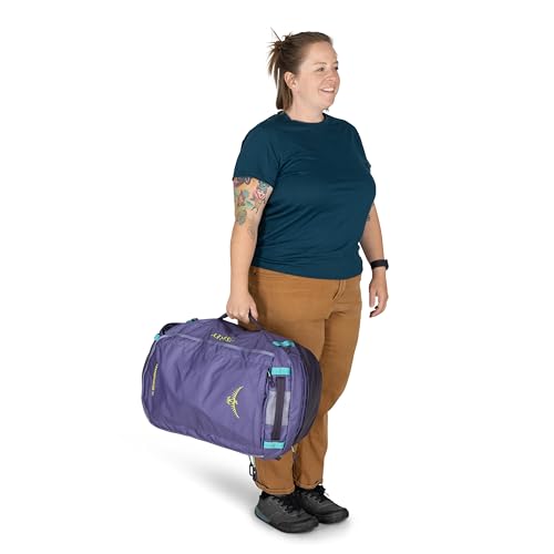 Osprey Transporter Lightweight Travel Duffel Bag - Extra Large Water Resistant Durable Gear Bag for Men and Women - color: Pine Leaf/Earl Grey, style: 40l