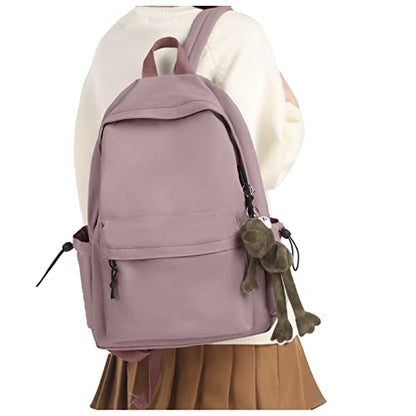 Backpack Lightweight bag Waterproof college backpacks for cute Aesthetic backpack Casual Daypack for Men Women(Purple) - color: A-purple