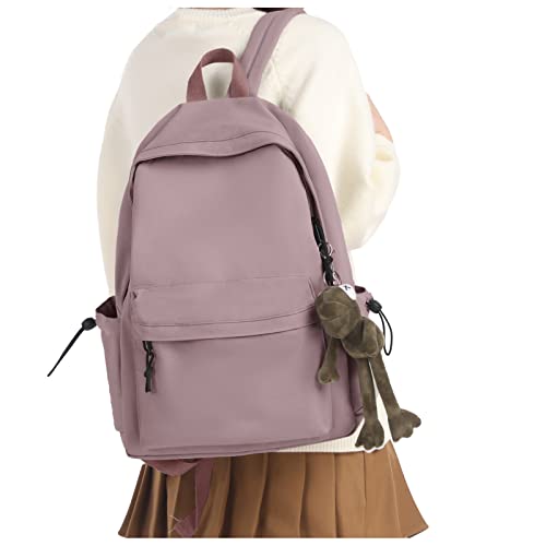 Backpack Lightweight bag Waterproof college backpacks for cute Aesthetic backpack Casual Daypack for Men Women(Purple) - color: A-purple
