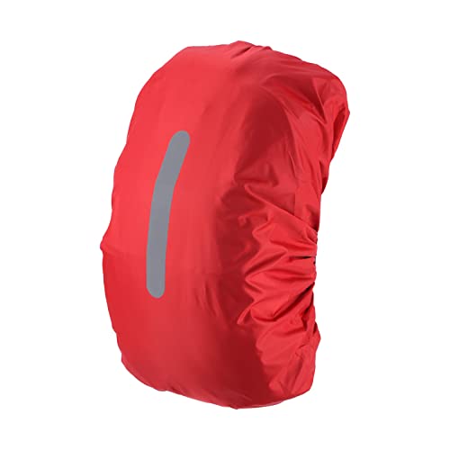 PATIKIL Waterproof Backpack Rain Cover, Non-Slip Backpack Cover with Vertical Reflective Strap Stay Dry for Hiking, Camping, Hunting - color: Red, size: Small