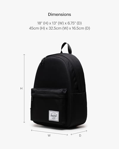 Herschel Supply Co. Classic Backpack, Black, XL - 30L - color: Black, size: XL - 30L