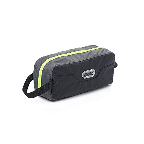 GOX Travel Small Toiletry Bag for Men Nylon Dopp Kit Medicine Bag Travel Organizer Pouch Shave Kits for Teens Toiletry Essentials Bathroom Compact (Black, 9.8 * 4.3 * 3.3 Inches) - color: Black, size: 9.8*4.3*3.3 Inches