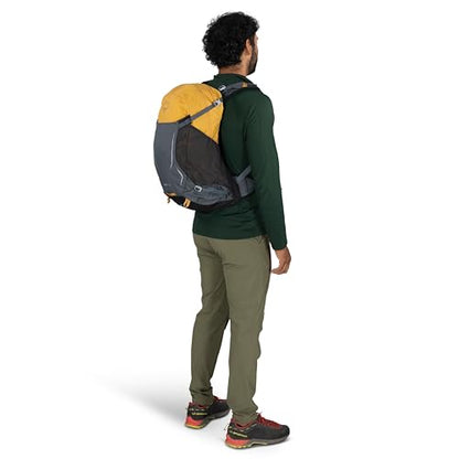 Osprey Hikelite 26L Durable Hiking Backpack - Travel Daypack with Rain Cover for Men and Women, Tungsten Yellow - color: Tungsten Yellow, style: 26l