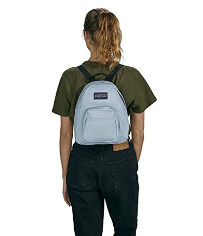 JanSport Half Pint Mini Backpack, 10.2 L - Durable Mini Bag Purse with Adjustable Shoulder Straps, Single Main Compartment, Zippered Stash Pocket, Blue Dusk - color: Blue Dusk