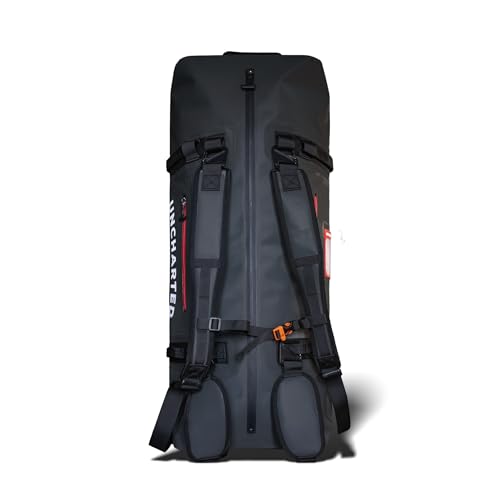 Uncharted Supply Co. The Vault Waterproof Duffel Bag - Airtight bag with Backpack Straps, Carry-On Size, Perfect for travel, boating, camping, recreation. (Black, 100L) - color: Black, size: 100L