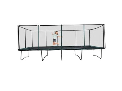 Happy Trampoline Pro Rectangle Trampoline - Heavy Duty 750lbs Jumping Capacity With Net Enclosure - Large Commercial Grade Rectangular Outdoor for Backyard Gymnastics - size: 10 X 23 Ft, style: 10X23 Rectangle