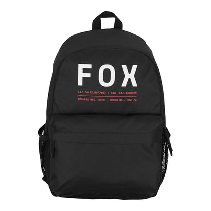 Fox Racing Clean Up Backpack, Slim Everyday School & Street Bag with Laptop Sleeve, Water Bottle Pocket & Adjustable Straps, Black - color: Black