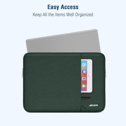 MOSISO Laptop Case 12.3 inch, 11.6-12.3 inch Laptop Sleeve Compatible with MacBook Air 11.6, Acer HP Dell Lenovo Samsung, Surface Pro, Polyester Vertical Computer Sleeve Bag with Pocket,Midnight Green - color: Midnight Green, size: 12.3 inch