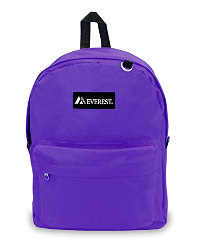 Everest 2045CR Classic Backpack, 16.5", Dark Purple - color: Dark Purple, size: One Size