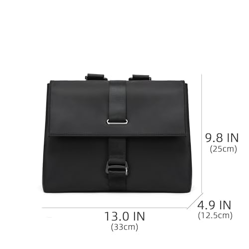 Commuting backpack for both men and women, casual computer backpack, crossbody bag, versatile backpack (Black) - color: Black