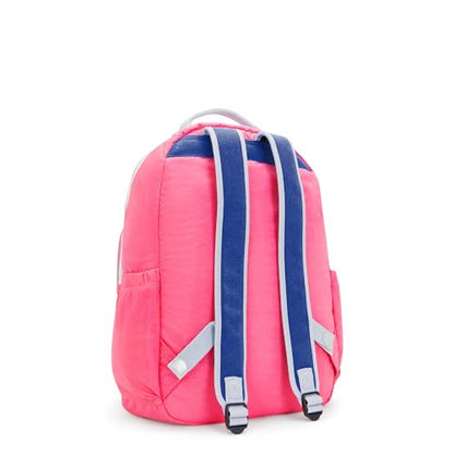 Kipling Women's Seoul 15" Laptop Backpack, Durable, Roomy with Padded Shoulder Straps, Built-In Protective Sleeve - color: White, size: 12.75''L x 17.25''H x 8''D